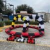 Pista para Go Karts inflable color roja y negra